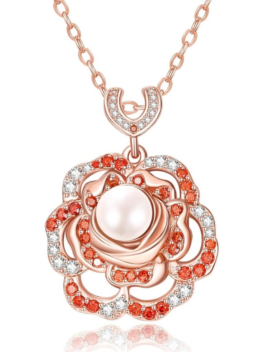 925 Sterling Silver Floral Necklace - Elegant Gifts for Women, Perfect for Any